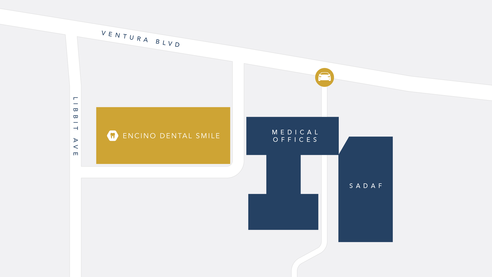 Encino Dental Smile Parking Map